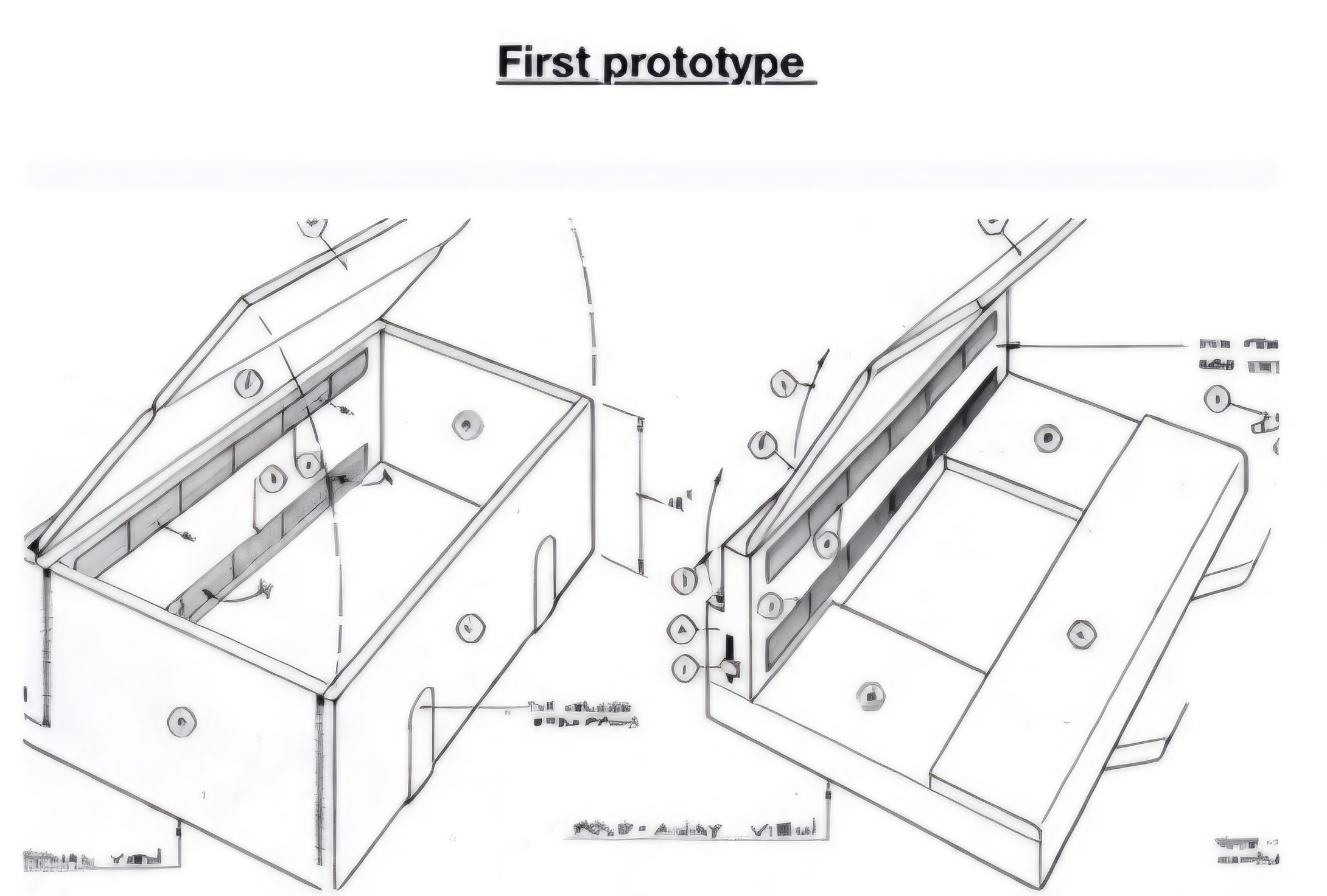 First idea of the Anywhere Fridge created and visualized This is where the concept began
